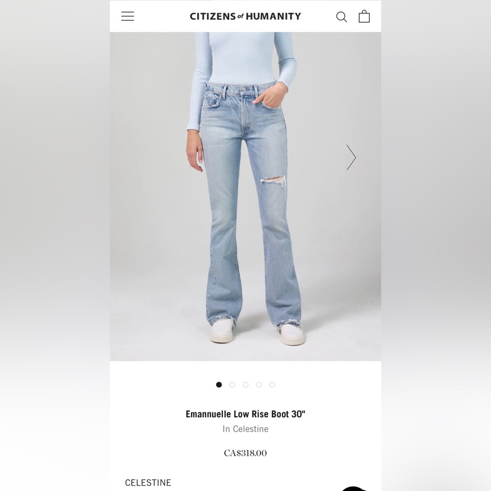 NWT! 🏷 Citizens of Humanity “Emanuelle” Jeans